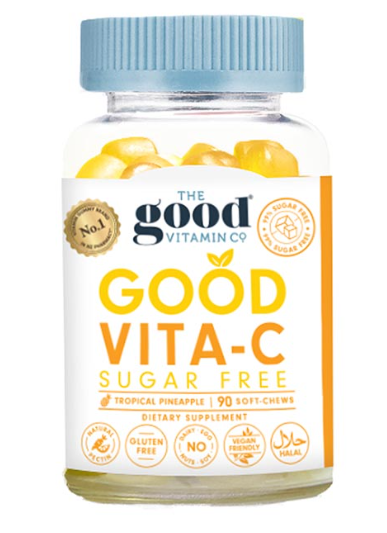 The Good Vitamin Co Adult Good Vita-C Sugar Free 成人无糖维c软糖 90粒【保质期2028/06】